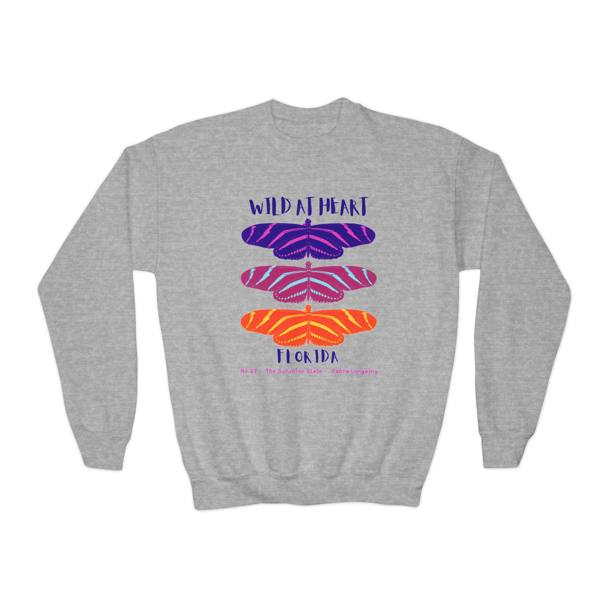 Florida Wild at Heart Youth Crewneck Sweatshirt
