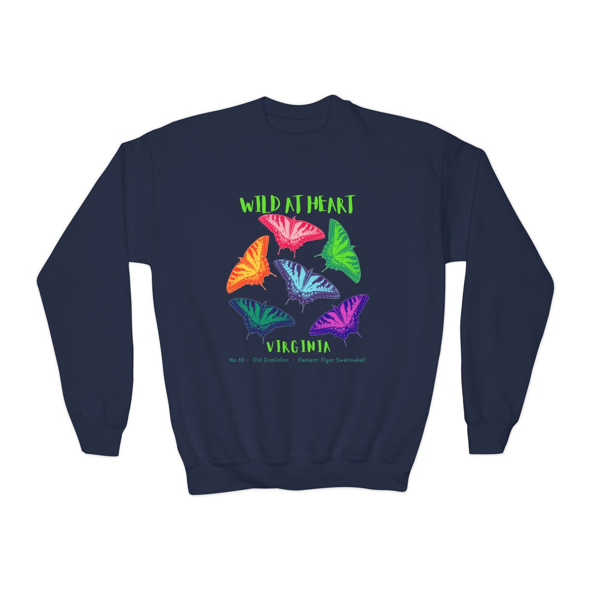 Virginia Wild at Heart Youth Crewneck Sweatshirt