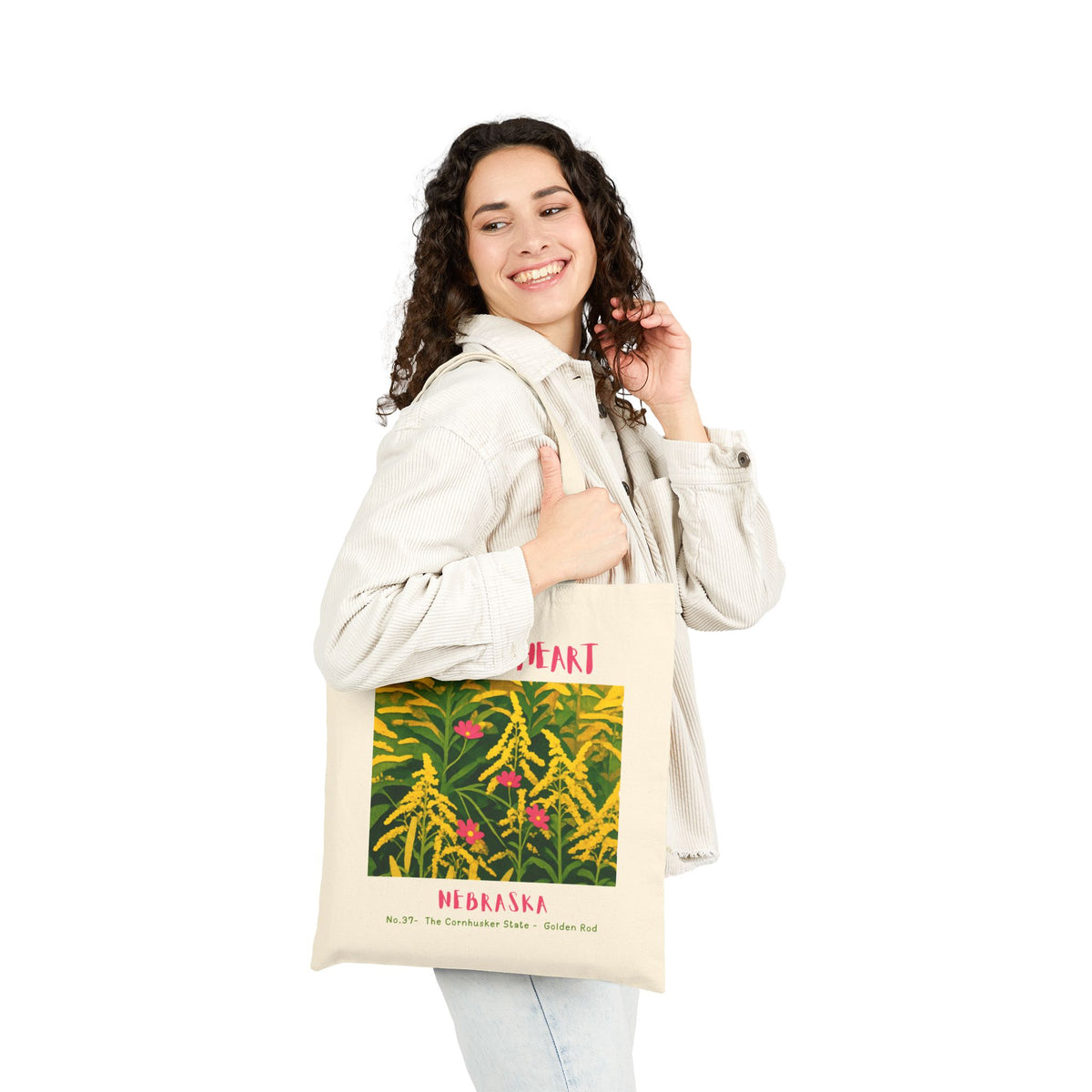 Nebraska Wild at Heart Tote Bag