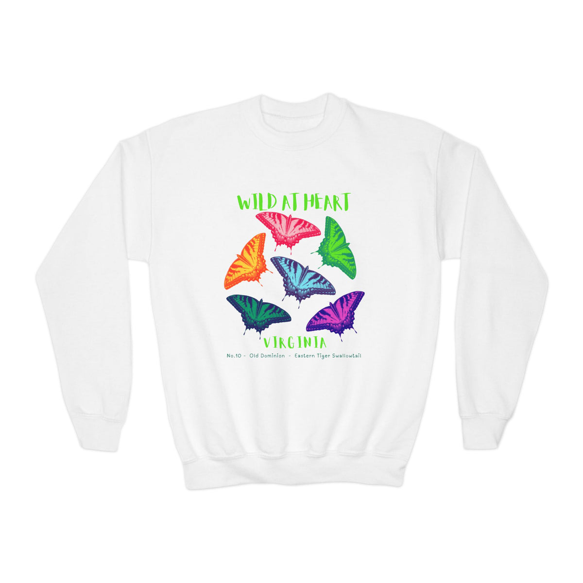 Virginia Wild at Heart Youth Crewneck Sweatshirt