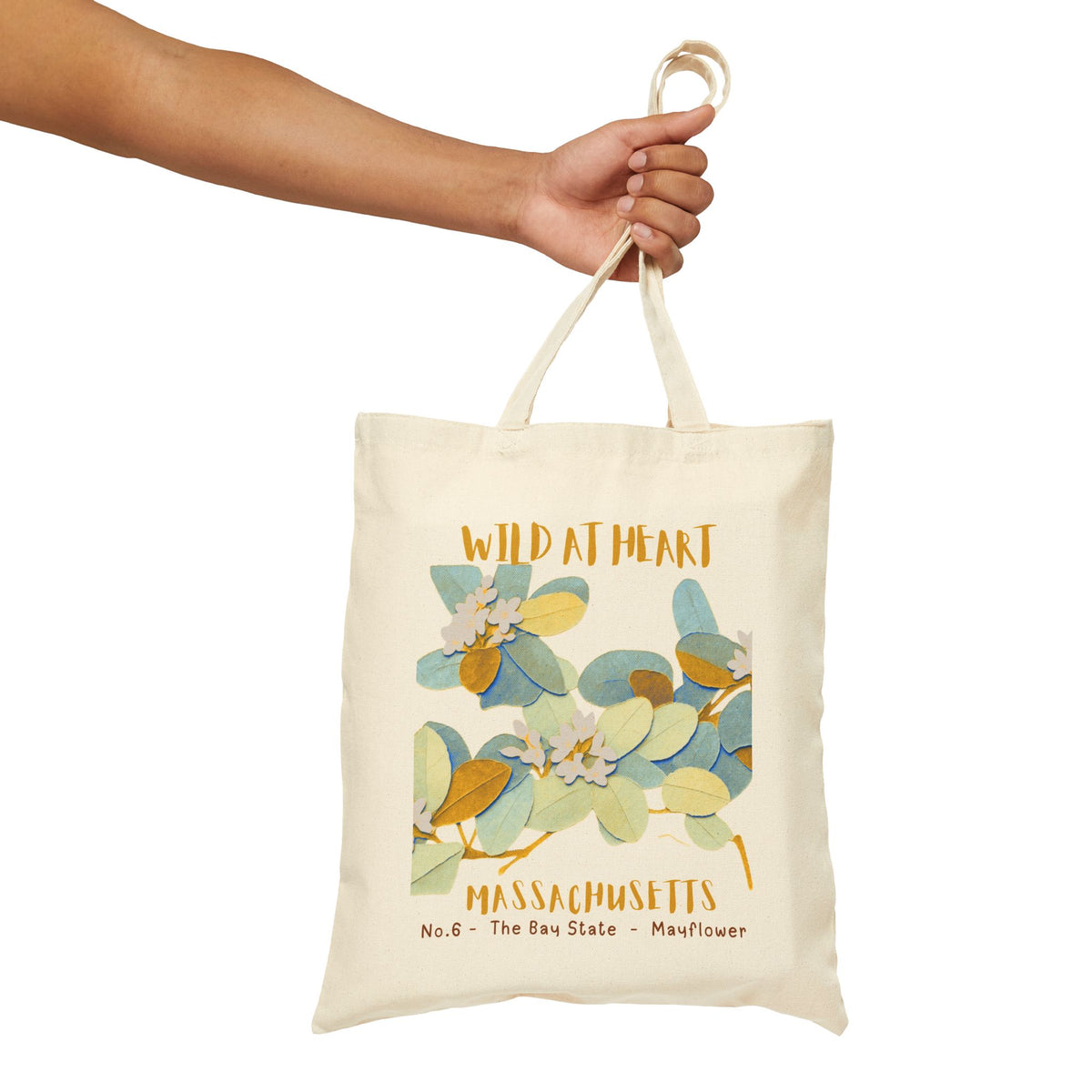 Massachusetts Wild at Heart Tote Bag
