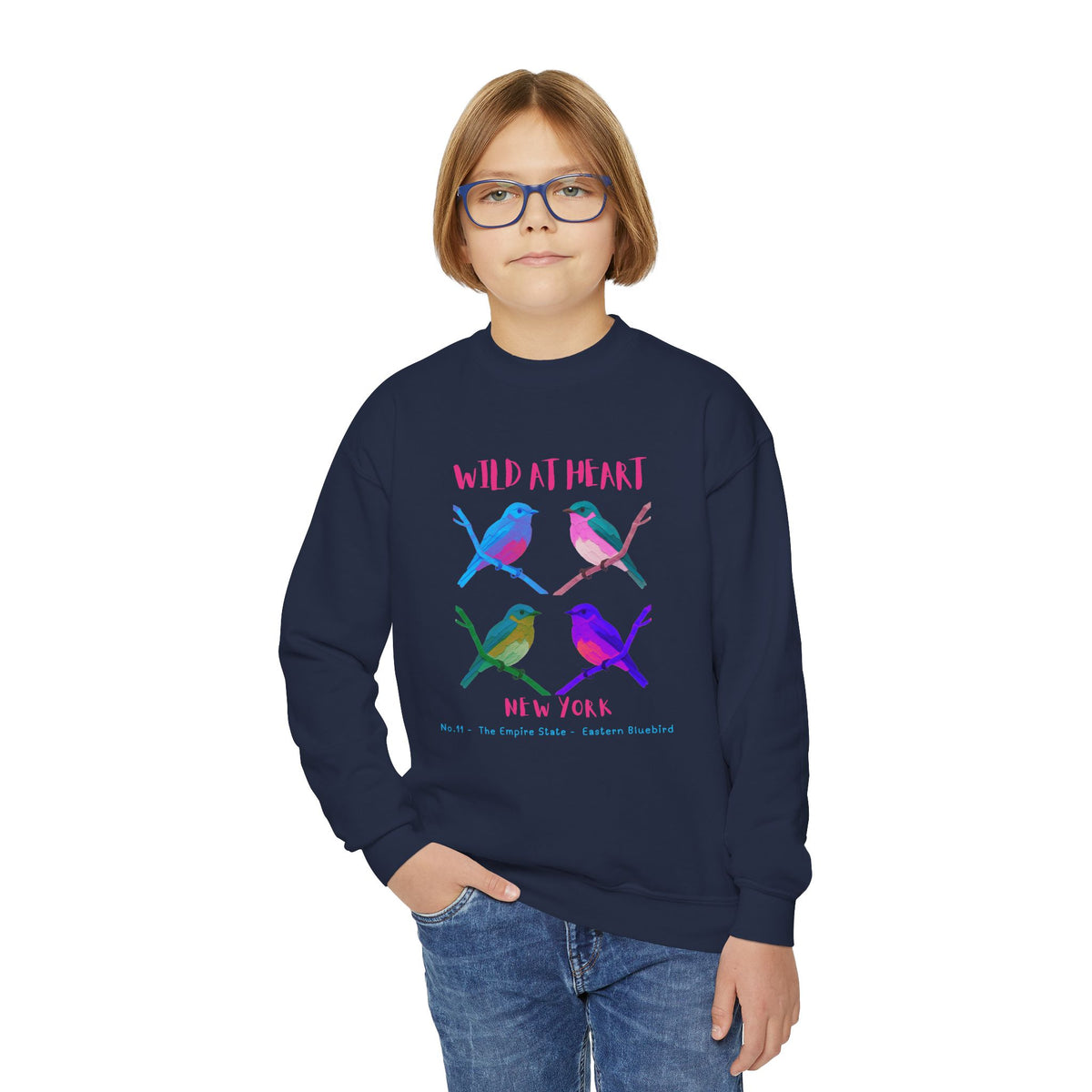 New York Wild at Heart Youth Crewneck Sweatshirt