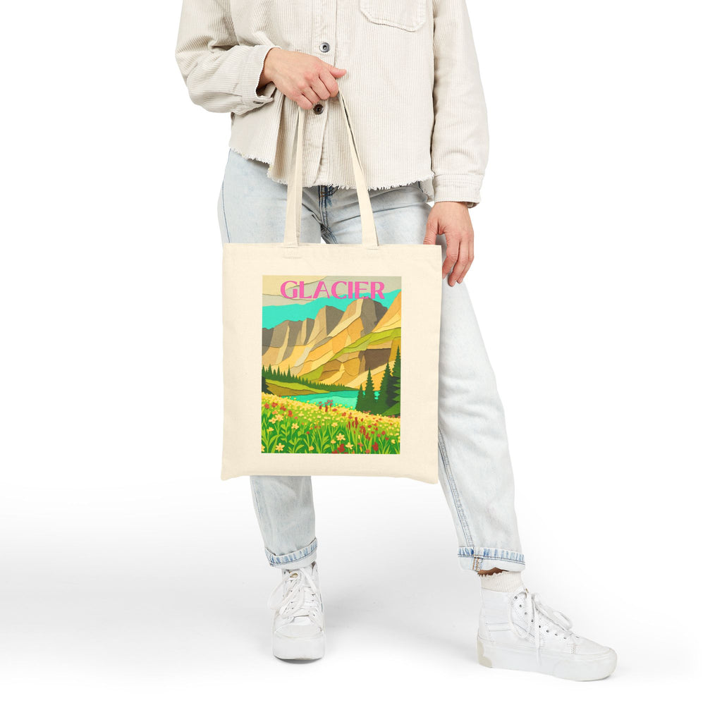 Glacier Wild at Heart Tote - National Park Vintage Poster Tote