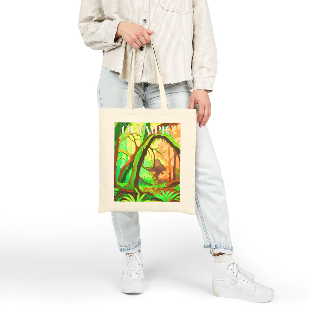 Olympic Wild at Heart Tote Bag - Retro National Park Tote