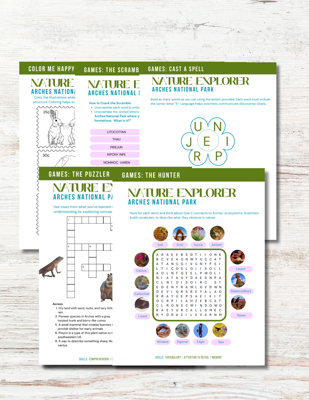Arches National Park Activity Book for Kids