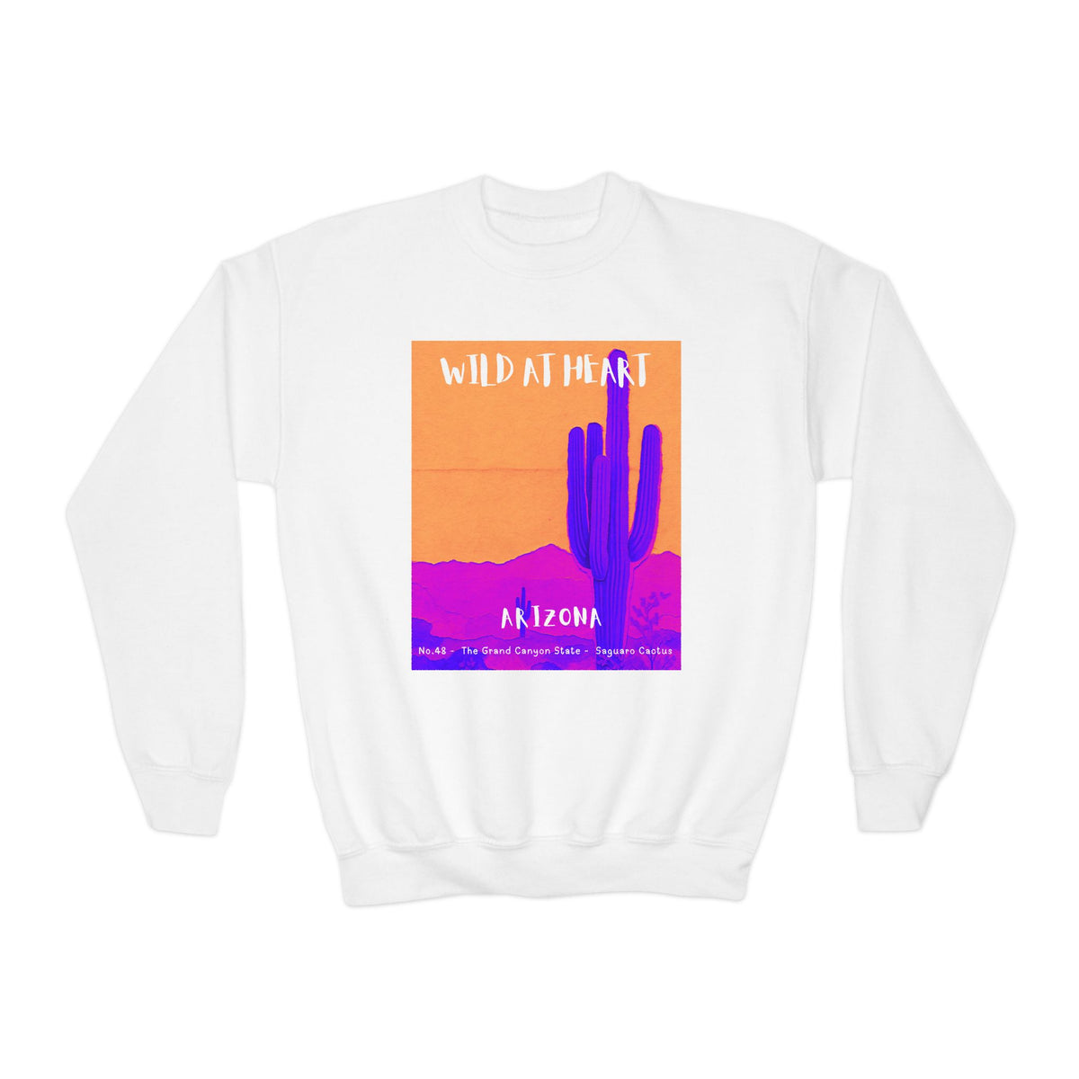 Arizona Wild at Heart Youth Crewneck Sweatshirt