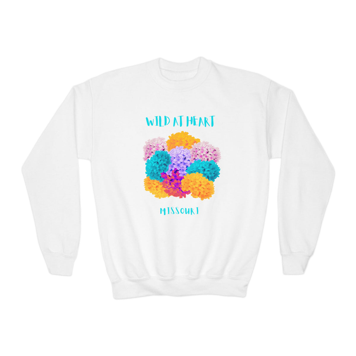 Missouri Wild at Heart Youth Crewneck Sweatshirt