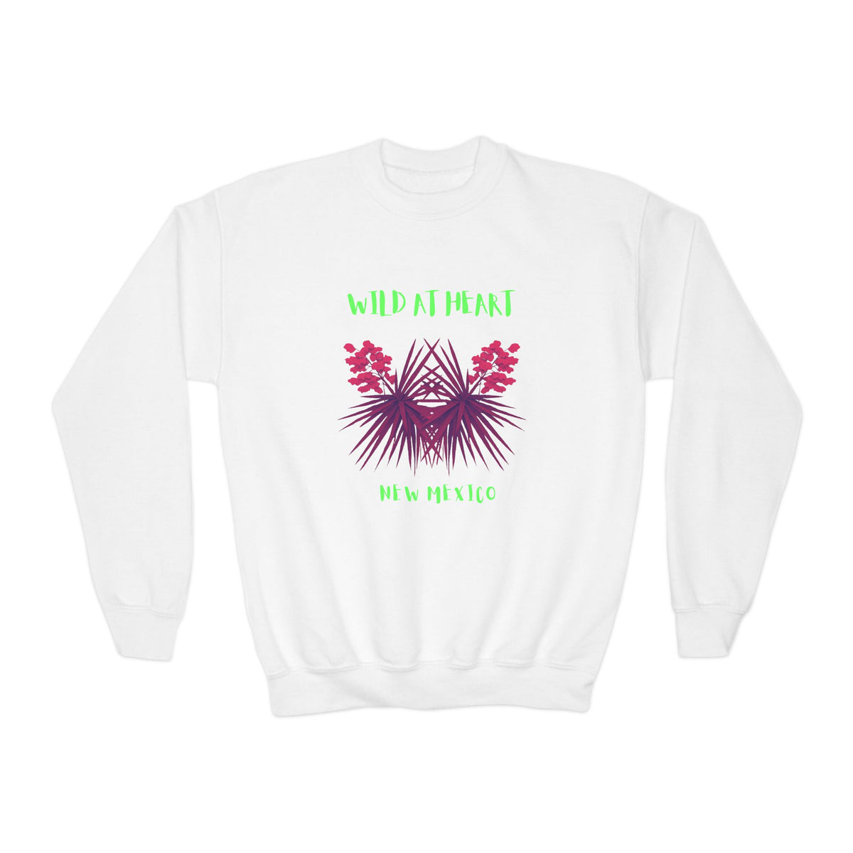 New Mexico Wild at Heart Youth Crewneck Sweatshirt
