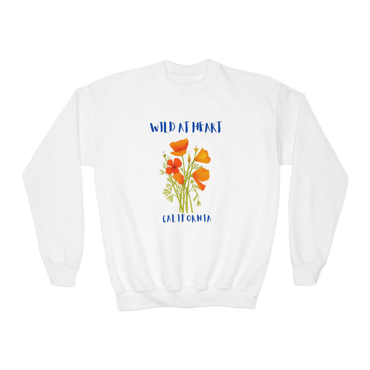 California Wild at Heart Youth Crewneck Sweatshirt