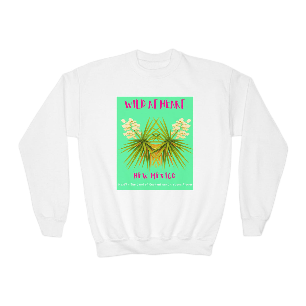 New Mexico Wild at Heart Youth Crewneck Sweatshirt