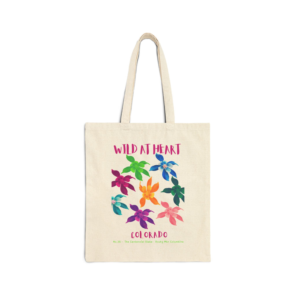 Wild at Heart Colorado Tote Bag – Canvas Nature Explorer Tote, Kids Adventure Gift