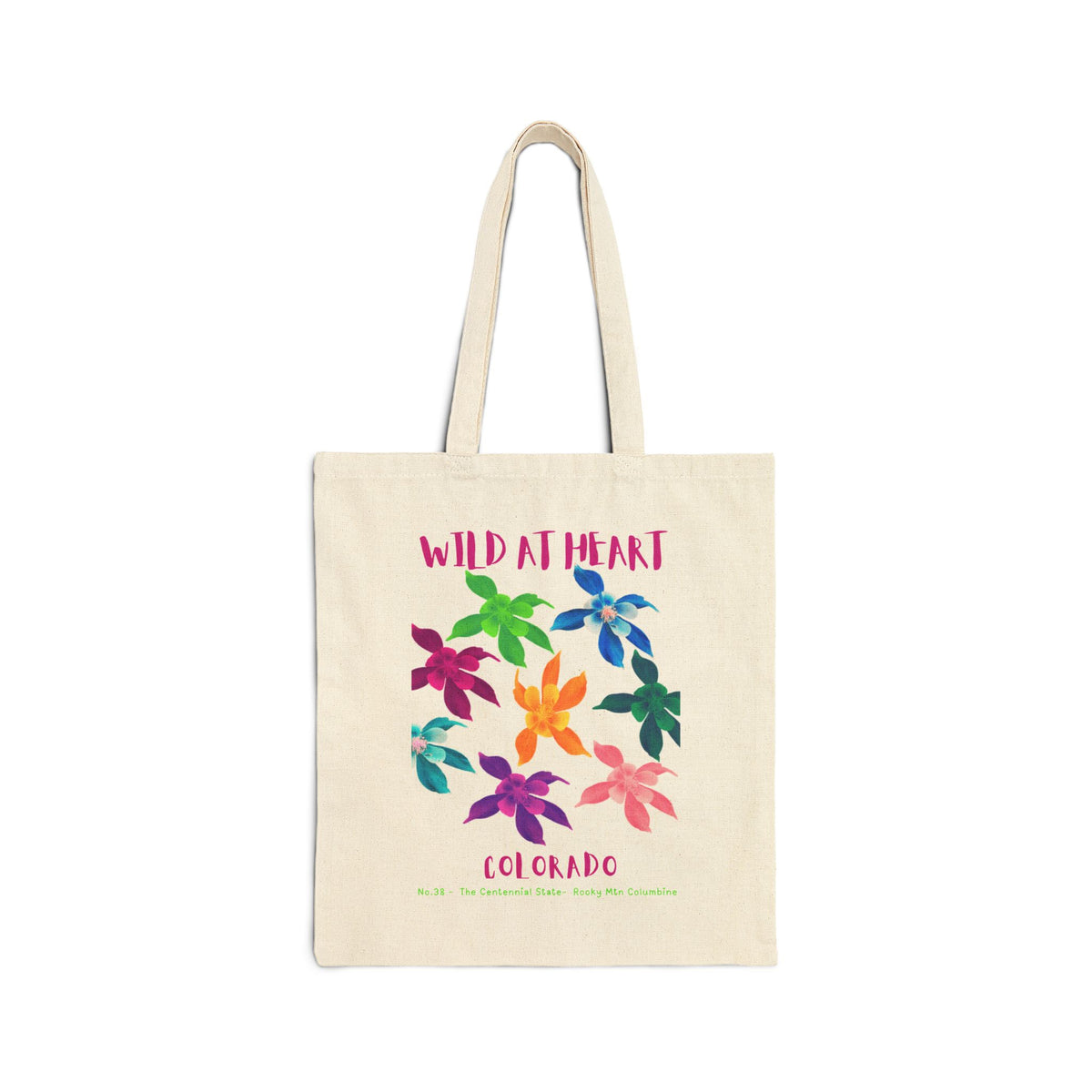 Wild at Heart Colorado Tote Bag – Canvas Nature Explorer Tote, Kids Adventure Gift