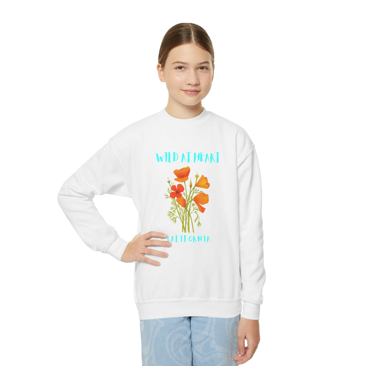 California Wild at Heart Youth Crewneck Sweatshirt