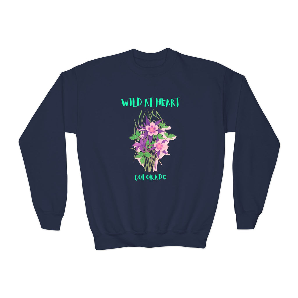 Colorado Wild at Heart Youth Crewneck Sweatshirt