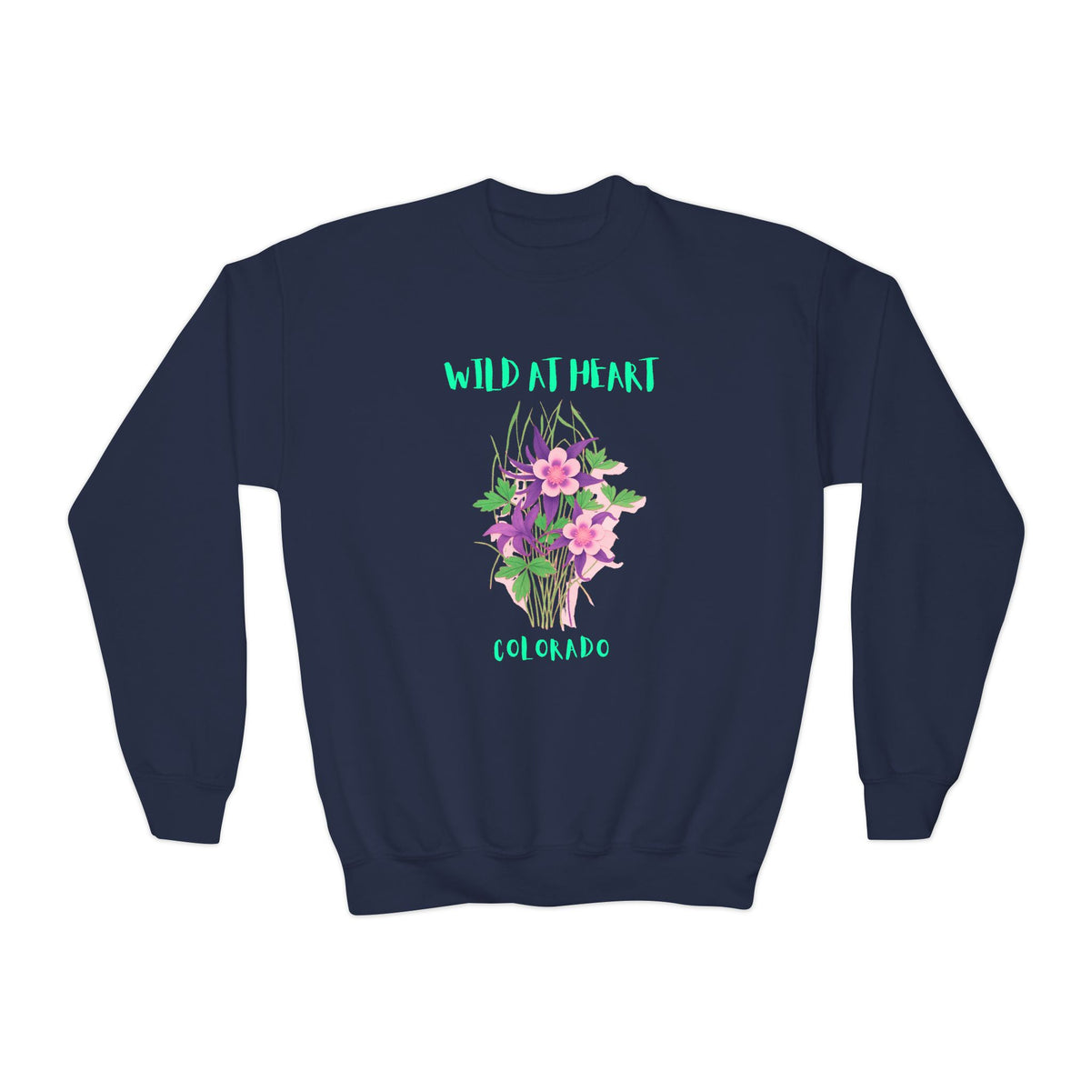 Colorado Wild at Heart Youth Crewneck Sweatshirt