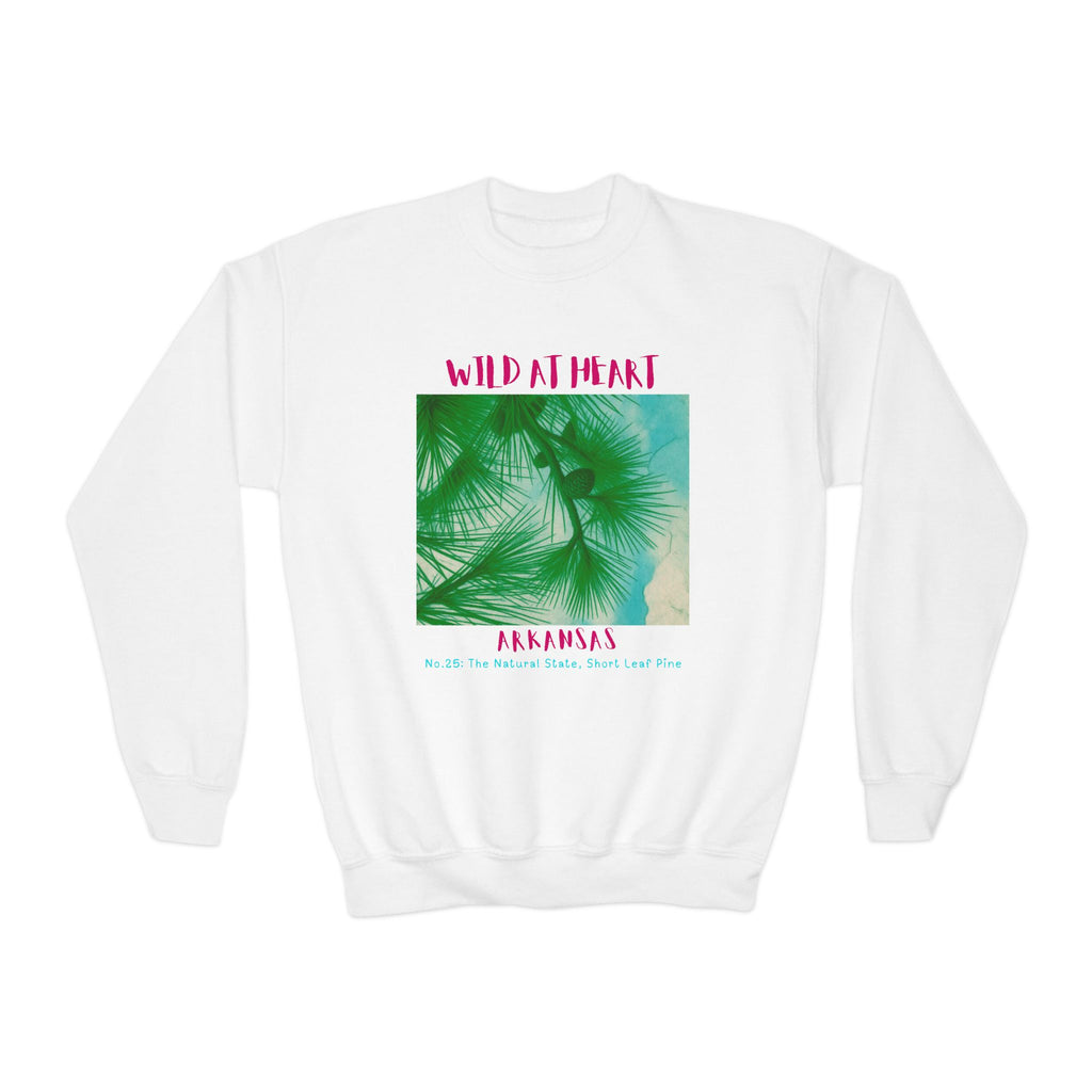 Arkansas Wild at Heart Youth Crewneck Sweatshirt