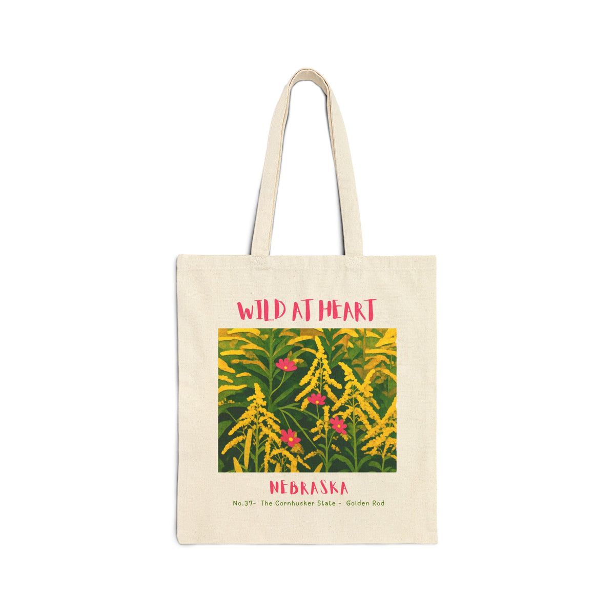 Nebraska Wild at Heart Tote Bag