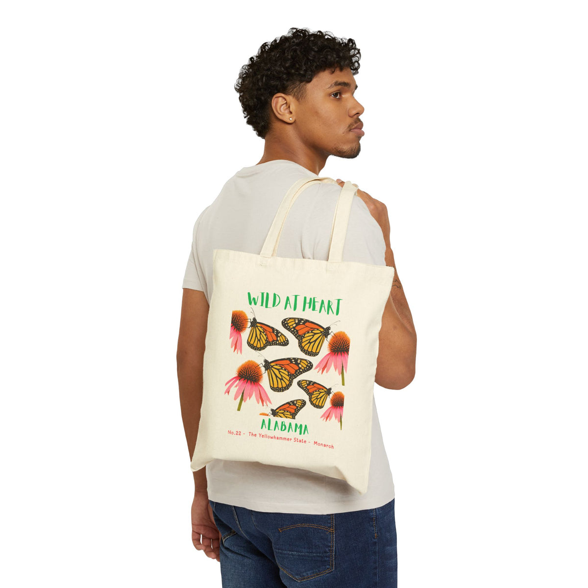 Alabama Wild at Heart Tote Bag