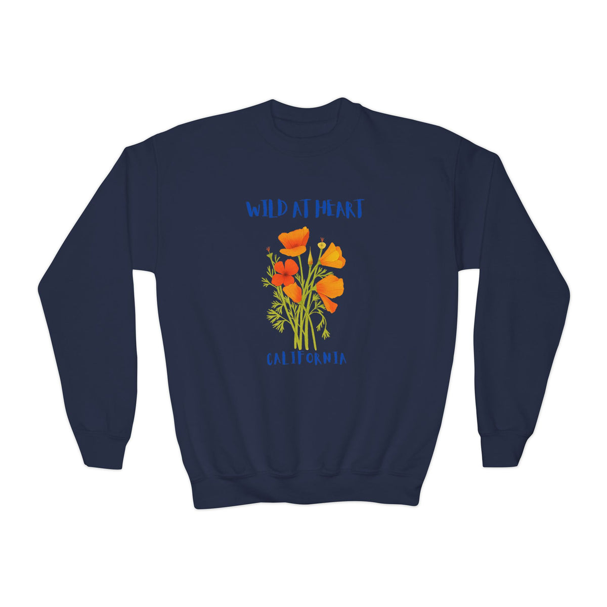 California Wild at Heart Youth Crewneck Sweatshirt