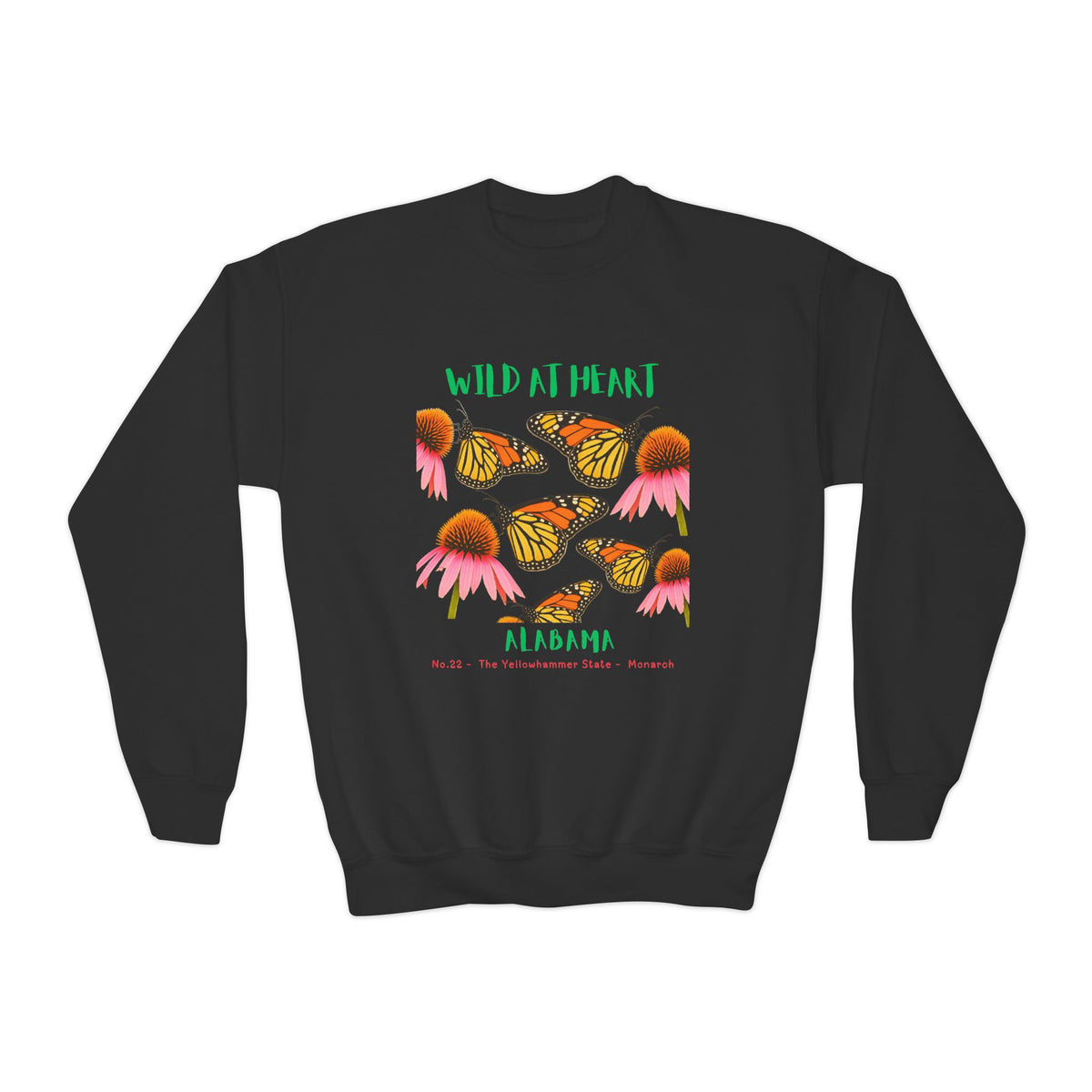 Alabama Wild at Heart Youth Crewneck Sweatshirt