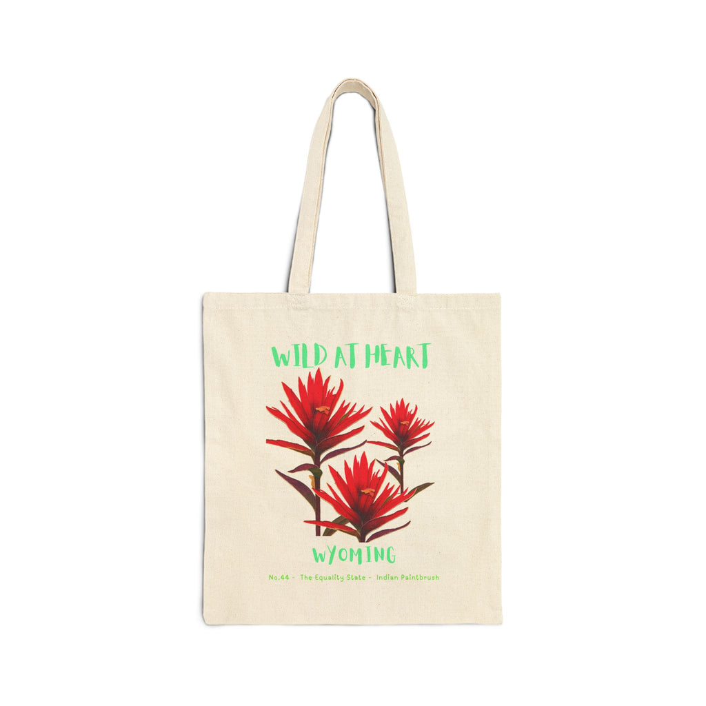 Wild at Heart Wyoming Tote Bag – Canvas Nature Explorer Tote, Kids Adventure Gift