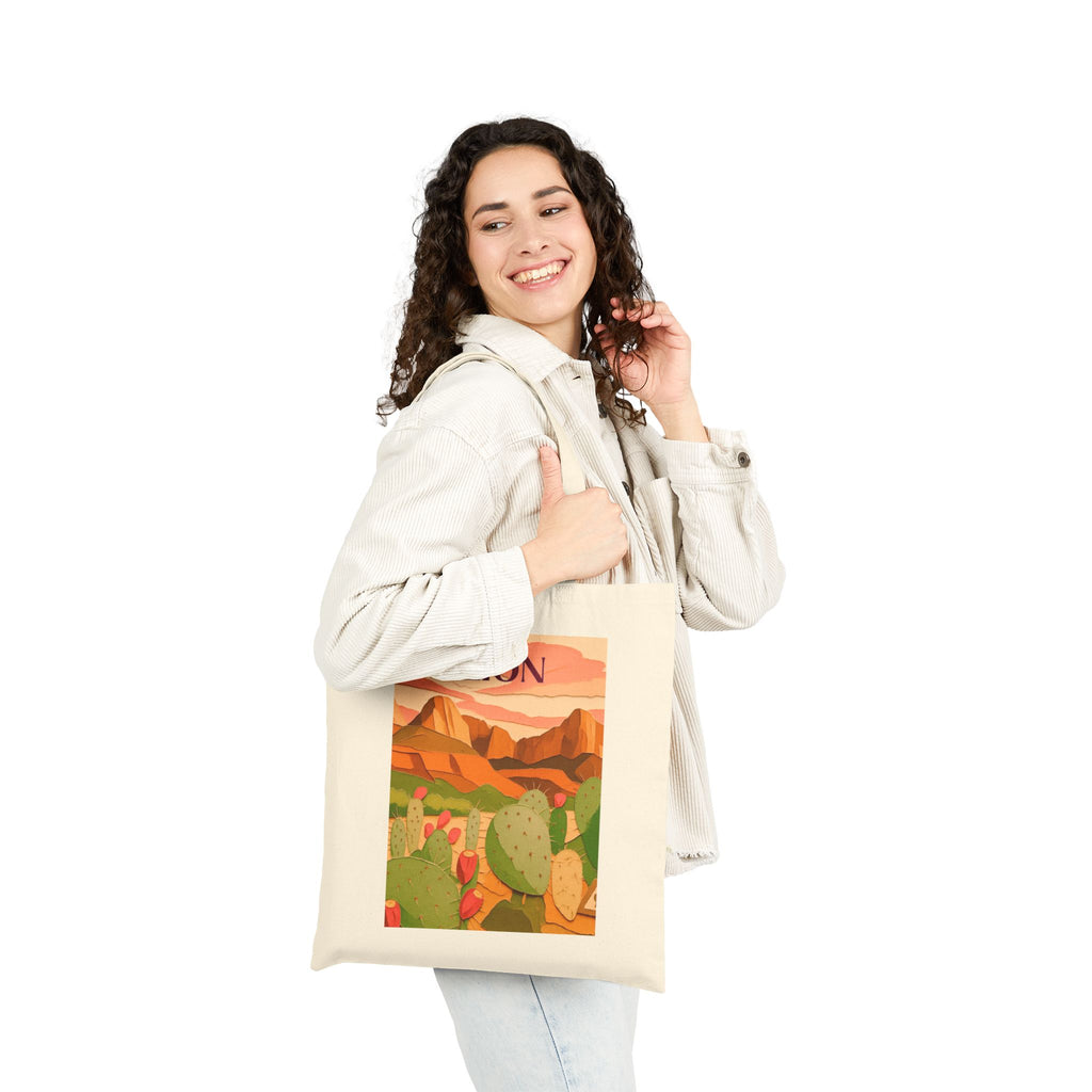 Zion Wild at Heart Tote Bag | Retro National Park Design