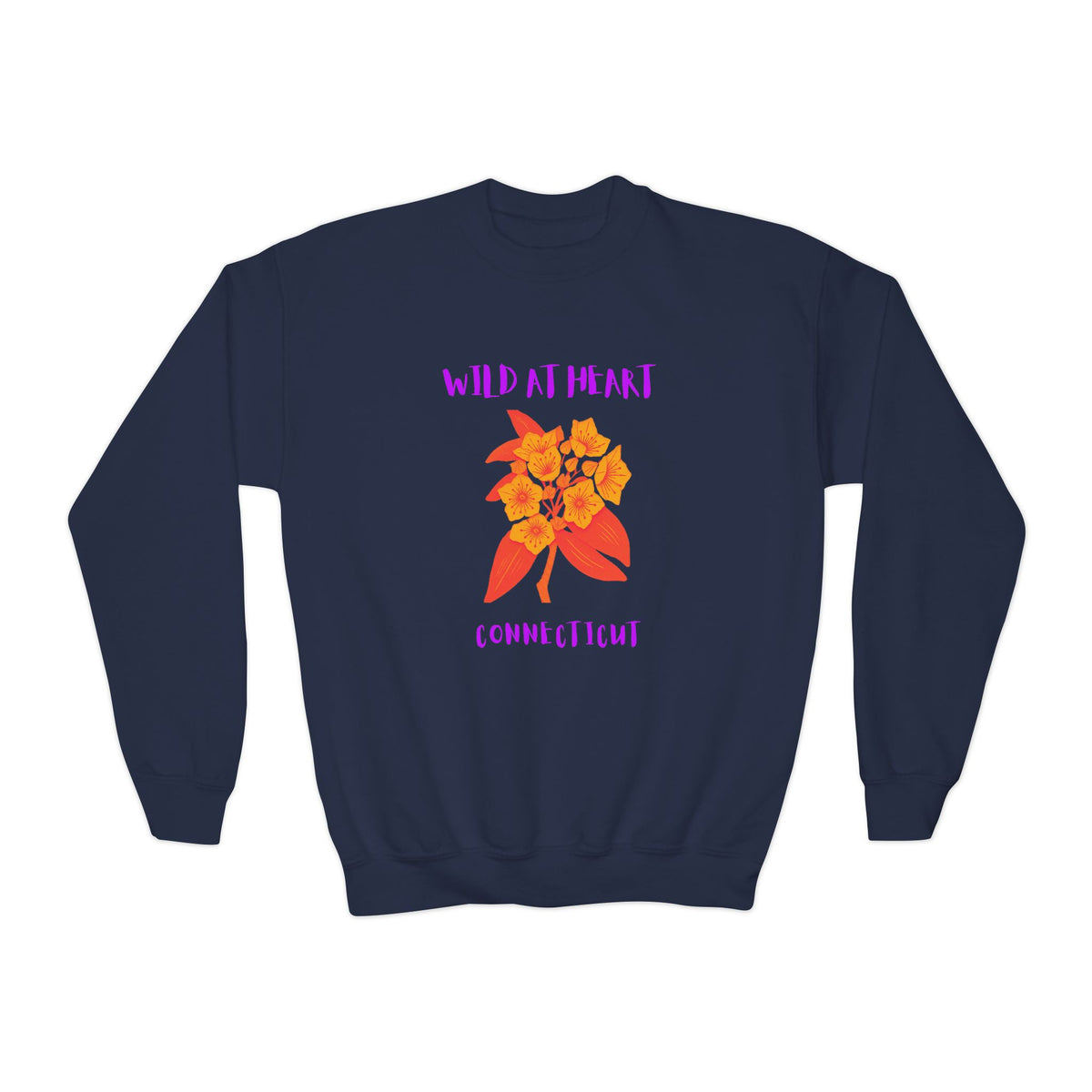 Connecticut Wild at Heart Youth Crewneck Sweatshirt