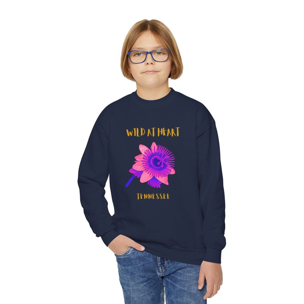 Tennessee Wild at Heart Youth Crewneck Sweatshirt