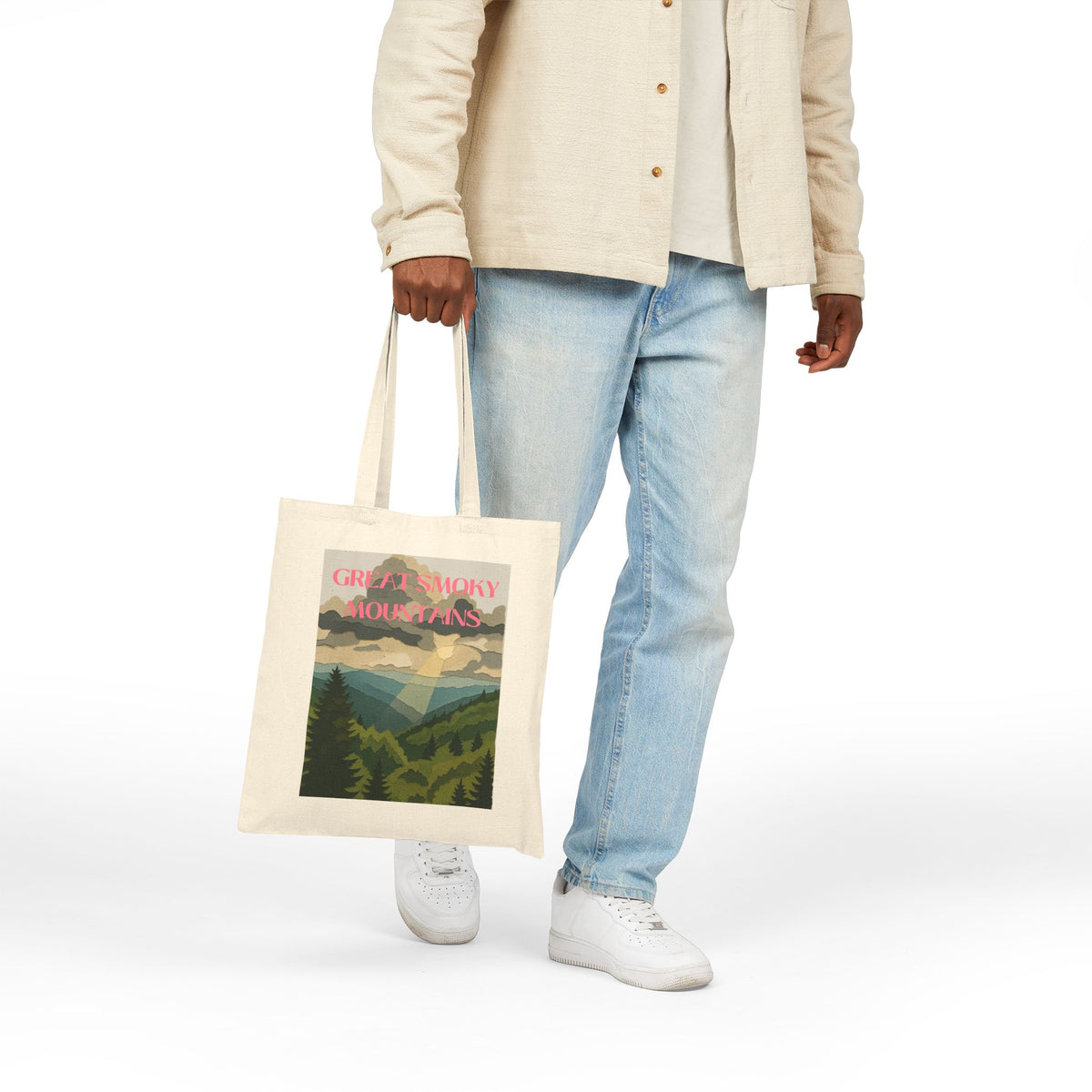 Wild at Heart Great Smoky Mountains Tote Bag – Canvas Tote, Kids Adventure Gift