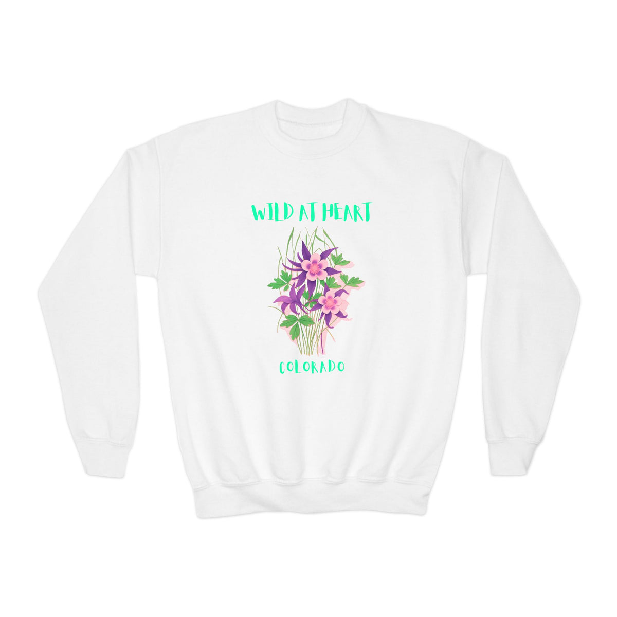 Colorado Wild at Heart Youth Crewneck Sweatshirt