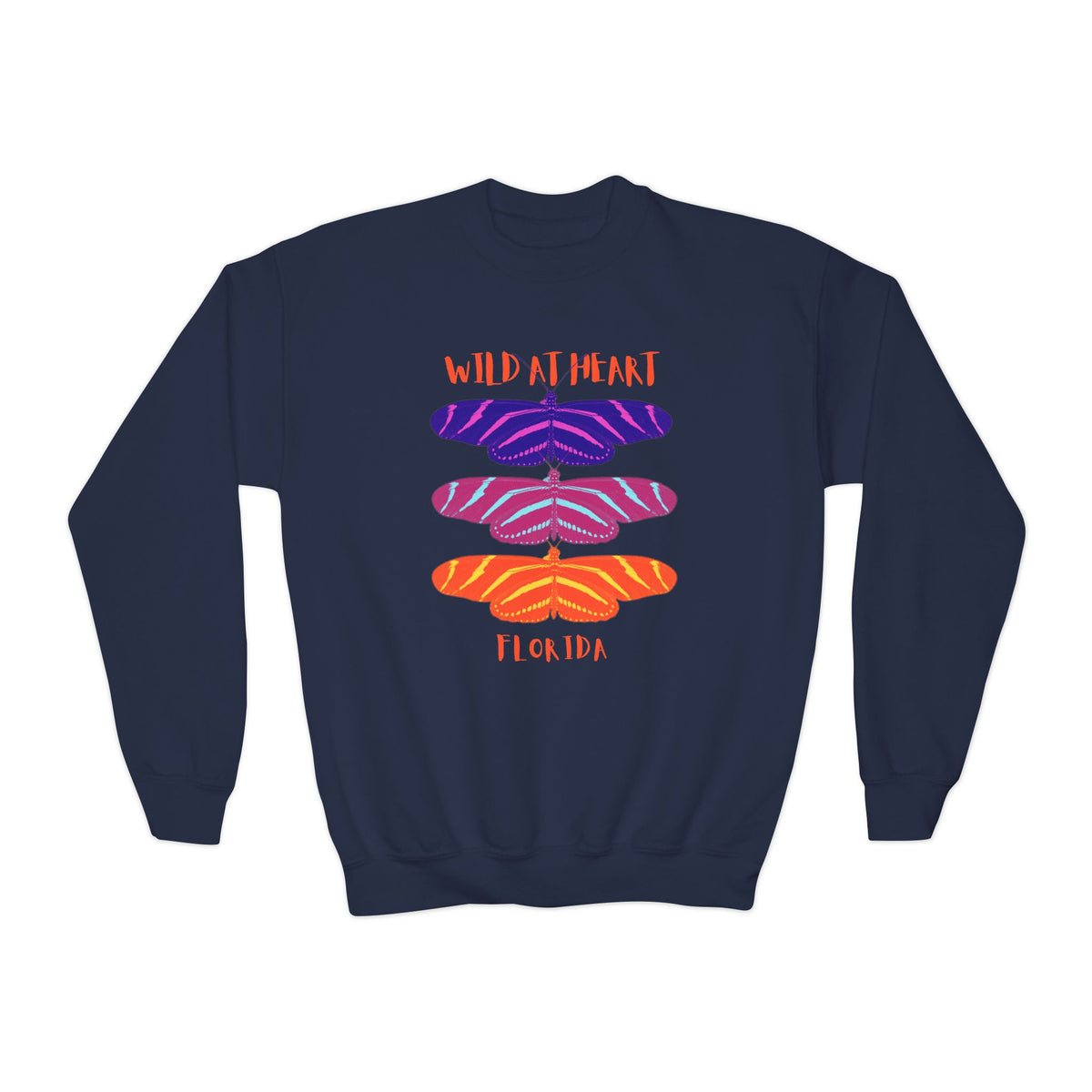 Florida Wild at Heart Youth Crewneck Sweatshirt
