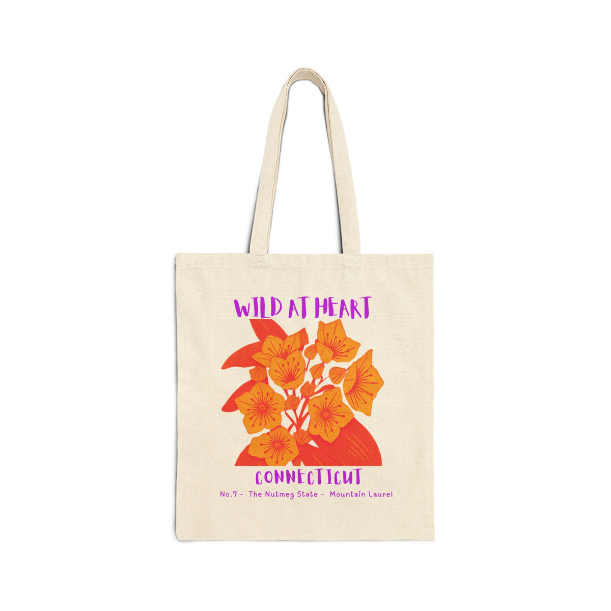 Connecticut Wild at Heart Tote Bag
