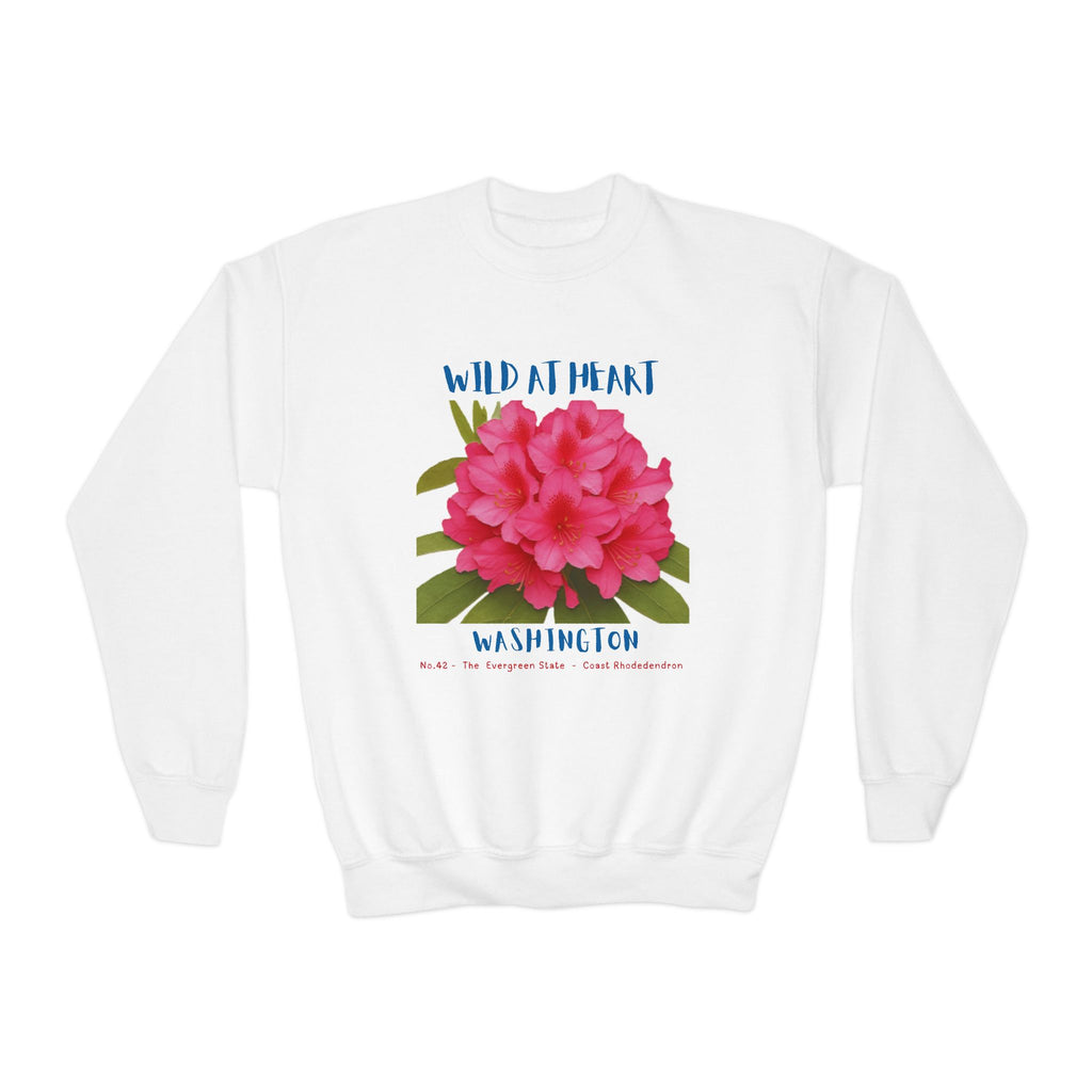 Washington Wild at Heart Youth Crewneck Sweatshirt