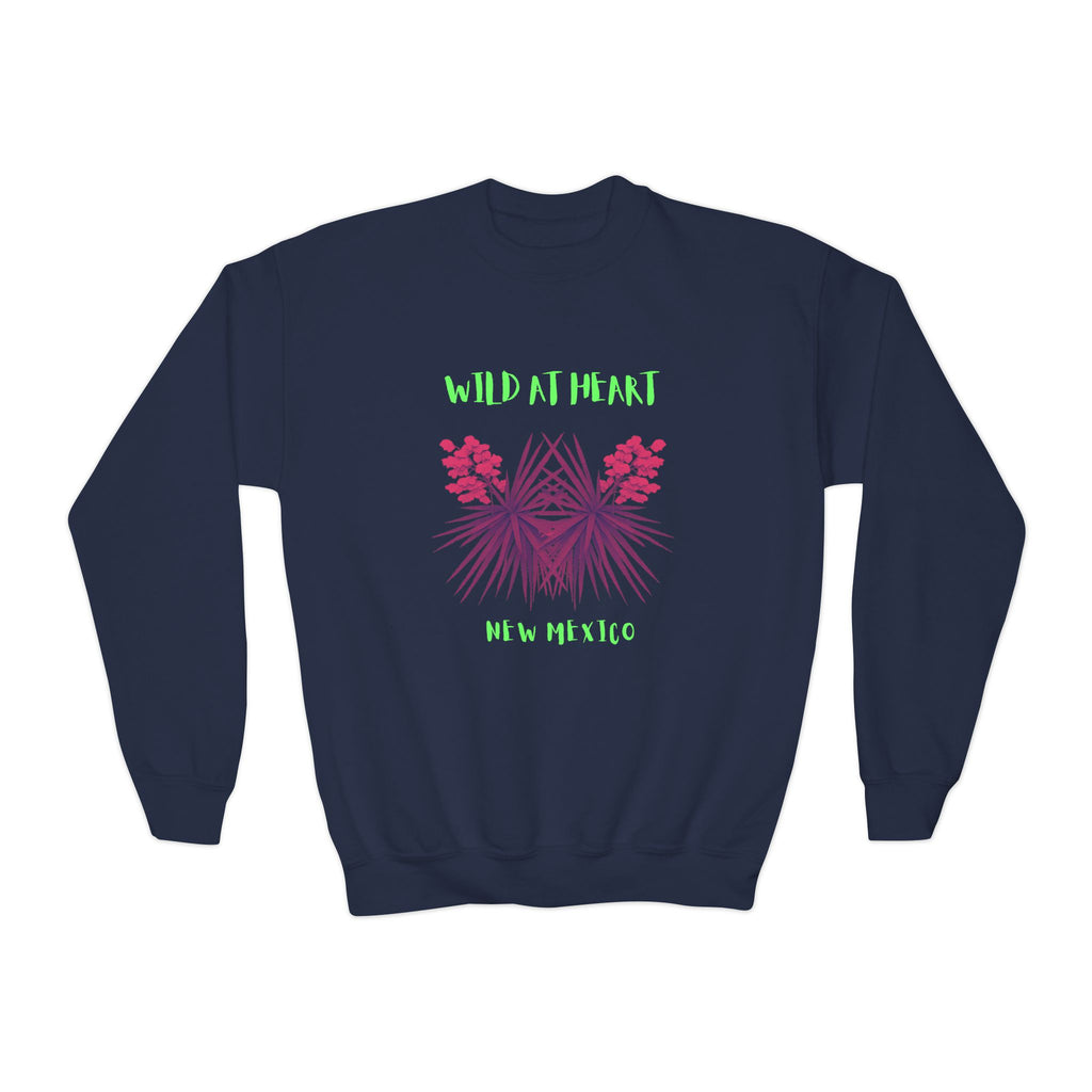 New Mexico Wild at Heart Youth Crewneck Sweatshirt