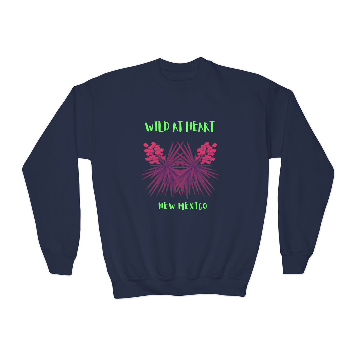 New Mexico Wild at Heart Youth Crewneck Sweatshirt