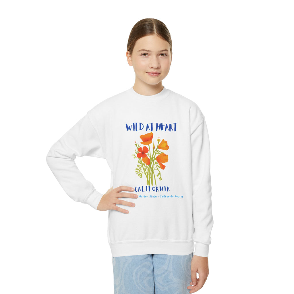 California Wild at Heart Youth Crewneck Sweatshirt