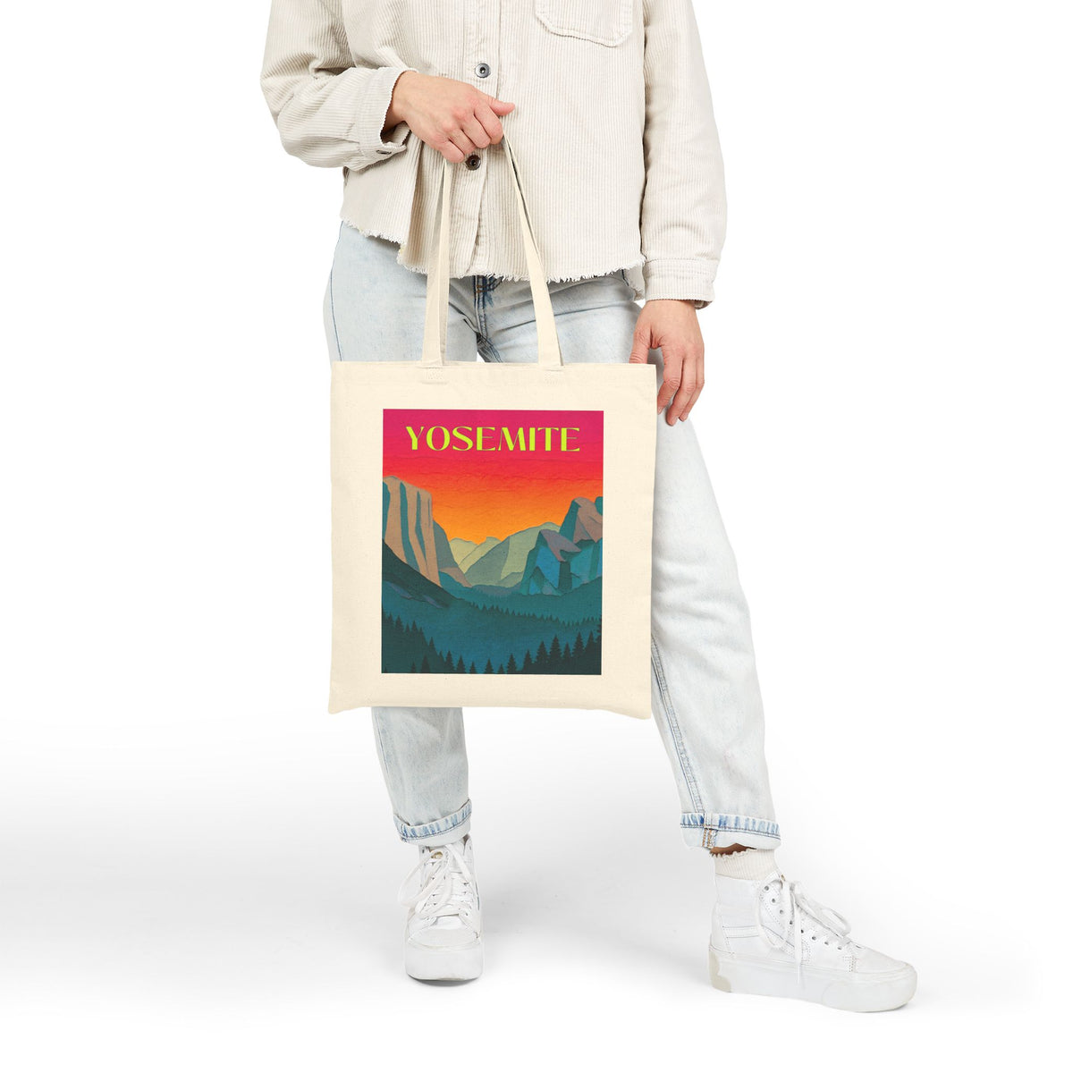 Wild At Heart Yosemite Tote Bag — Vintage National Park Canvas Tote