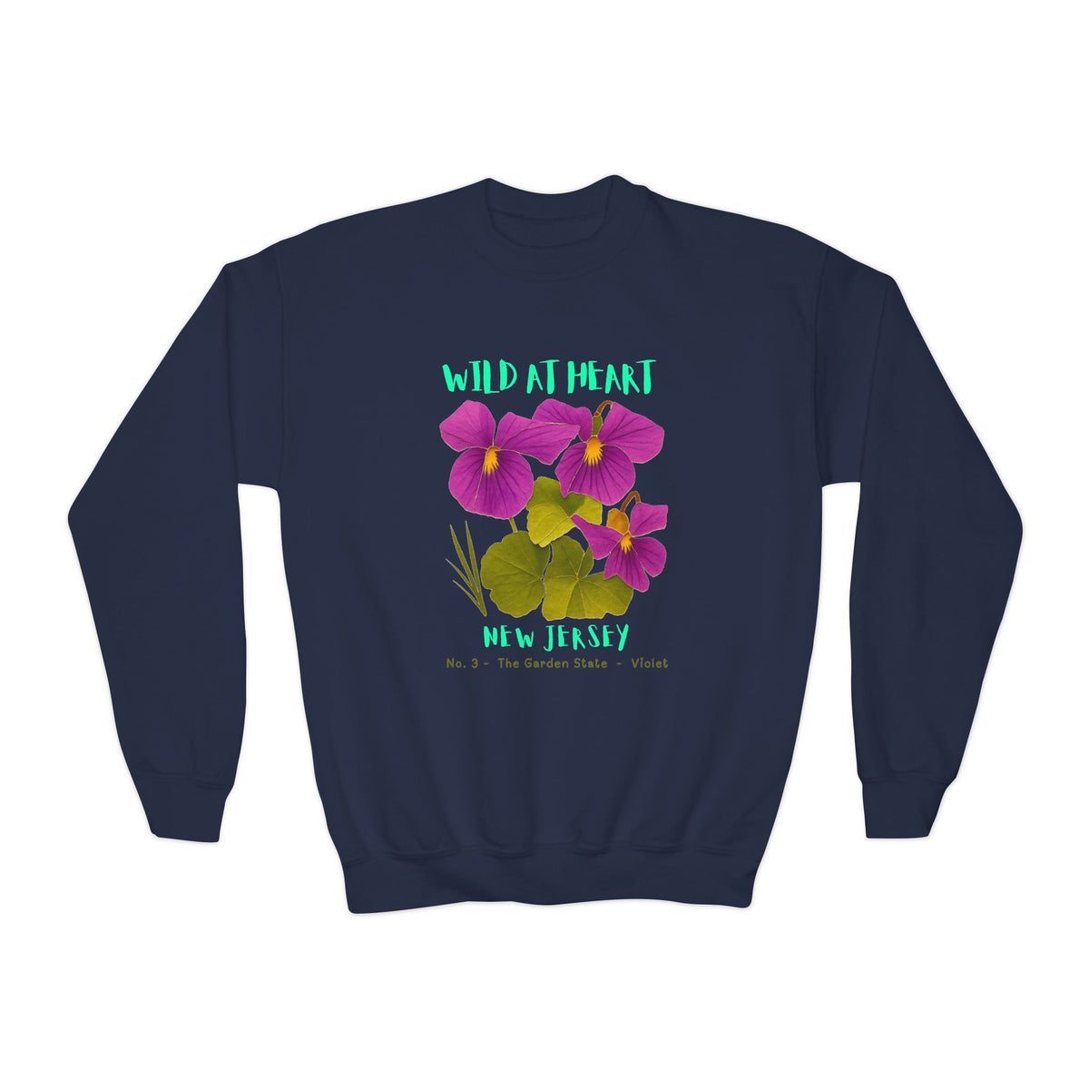 New Jersey Wild at Heart Youth Crewneck Sweatshirt