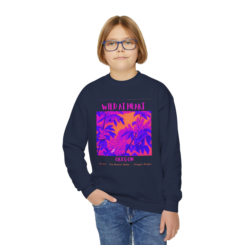 Oregon Wild at Heart Youth Crewneck Sweatshirt
