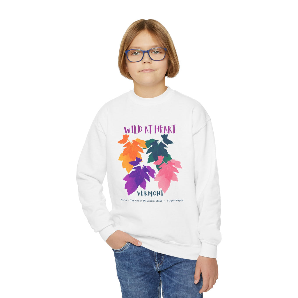 Vermont Wild at Heart Youth Crewneck Sweatshirt