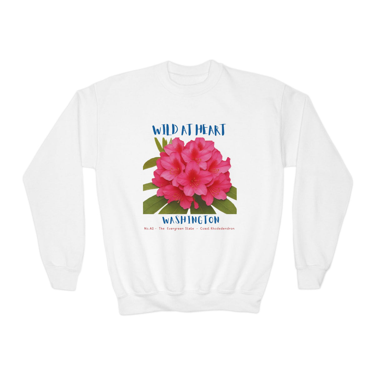 Washington Wild at Heart Youth Crewneck Sweatshirt