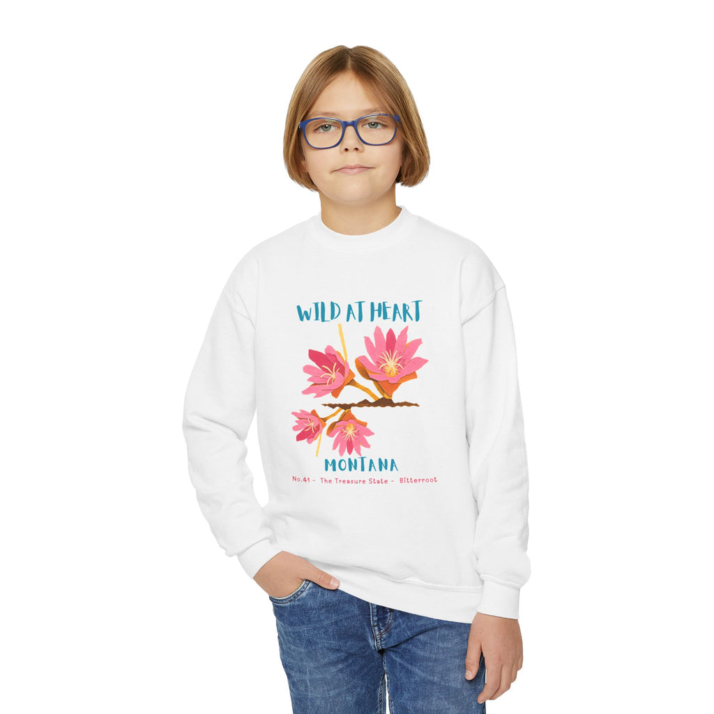 Montana Wild at Heart Youth Crewneck Sweatshirt