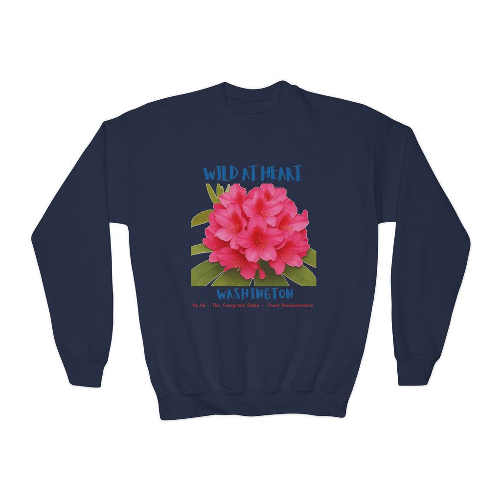 Washington Wild at Heart Youth Crewneck Sweatshirt