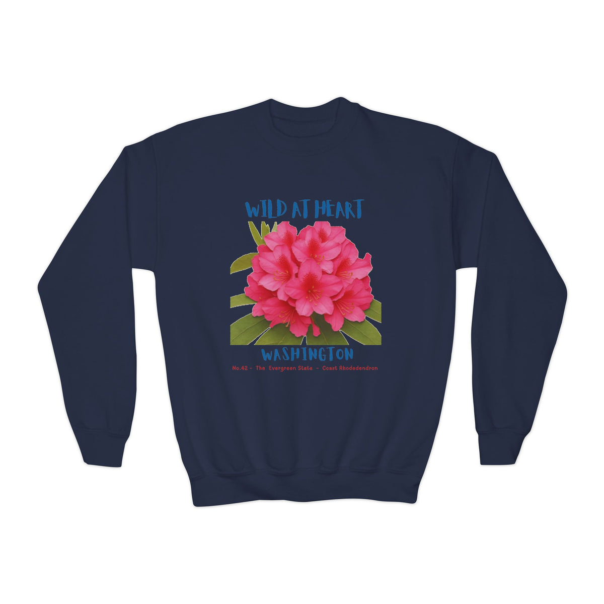 Washington Wild at Heart Youth Crewneck Sweatshirt