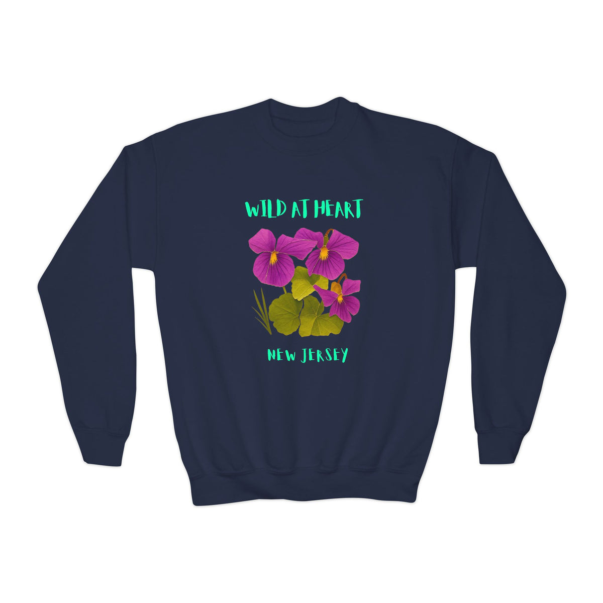 New Jersey Wild at Heart Youth Crewneck Sweatshirt