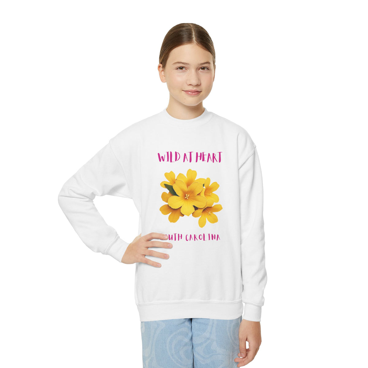 South Carolina Wild at Heart Youth Crewneck Sweatshirt