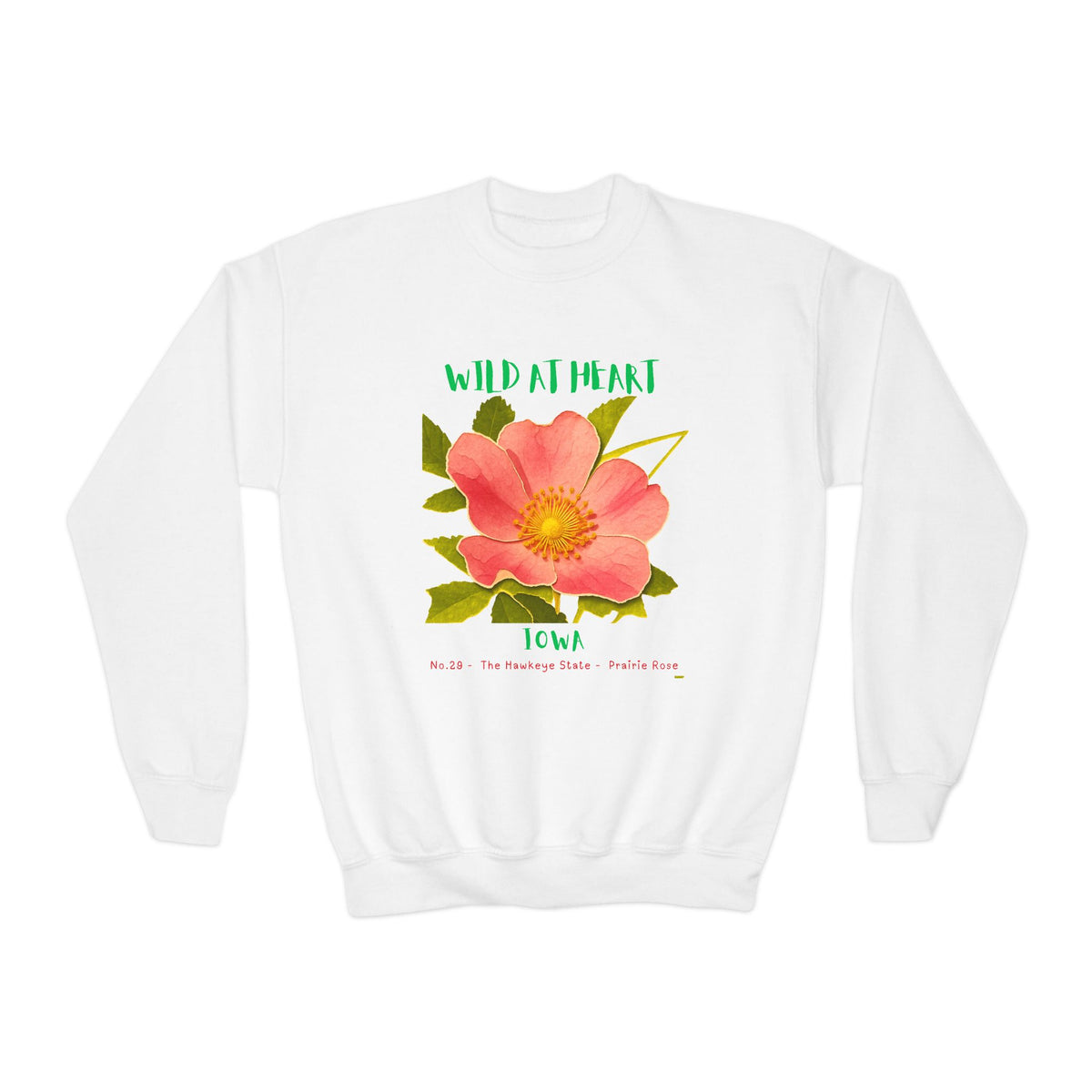 Iowa Wild at Heart Youth Crewneck Sweatshirt