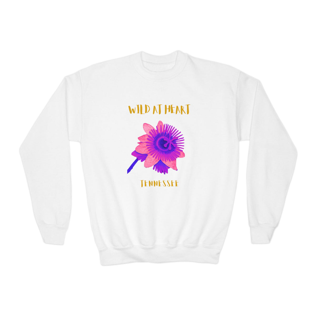 Tennessee Wild at Heart Youth Crewneck Sweatshirt