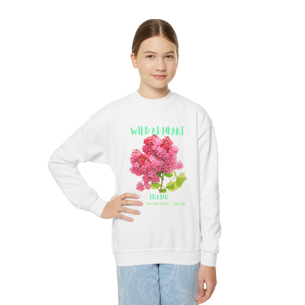 Idaho Wild at Heart Youth Crewneck Sweatshirt