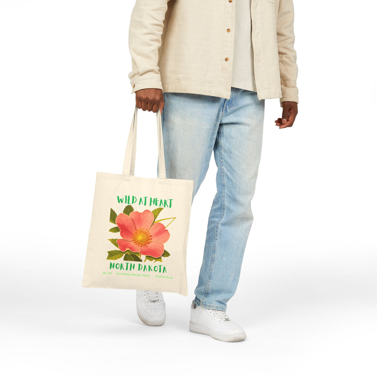 North Dakota Wild at Heart Tote Bag
